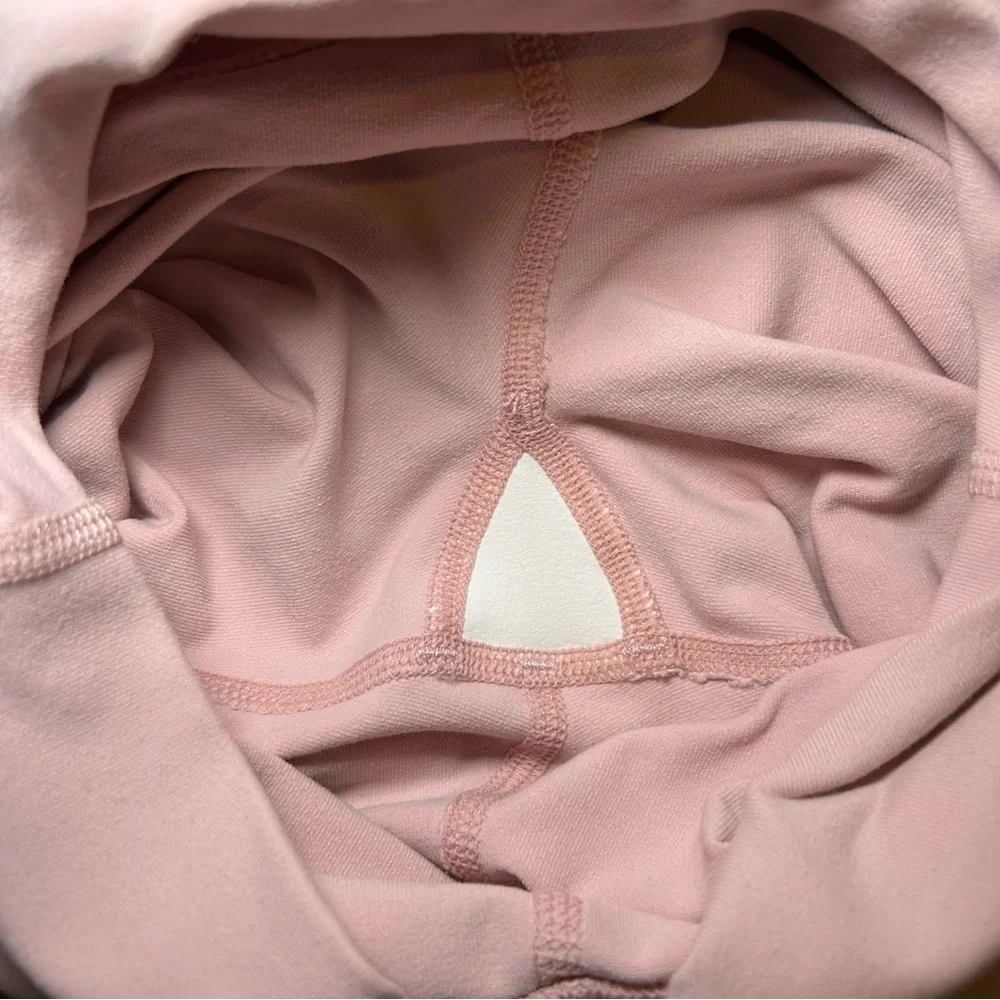 Alo Yoga 5” Airbrush High-Waist Biker Short Light Pink Size Extra Small - Picture 8 of 9